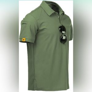 NWT Men’s XL green polo shirt short sleeve